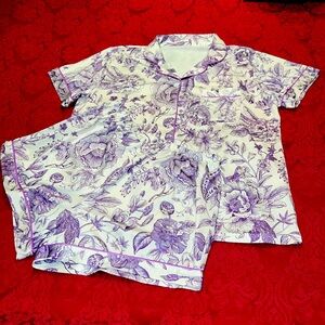 New In Bag, Floral Two Pcs, Shorts Pajamas